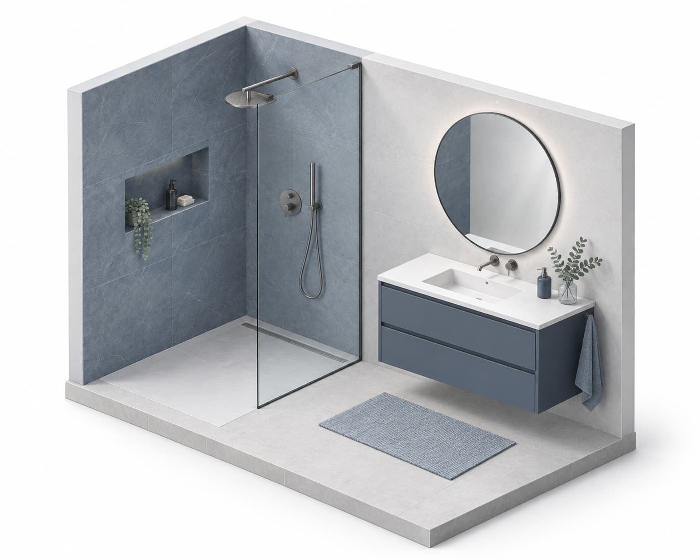 Ilustración de baños